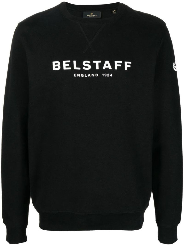 Black 1924 Logo Print Sweatshirt