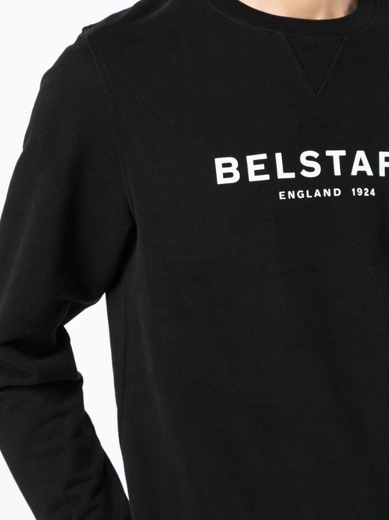Black 1924 Logo Print Sweatshirt