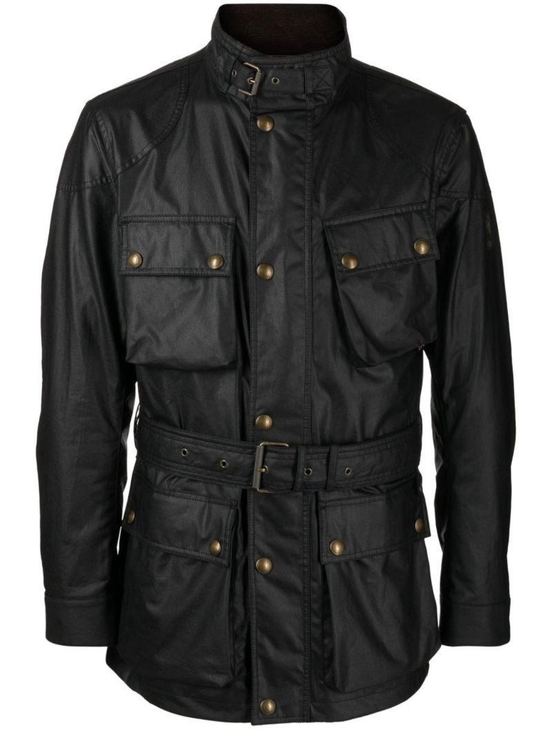 Black Trialmaster Wax Cotton Jacket