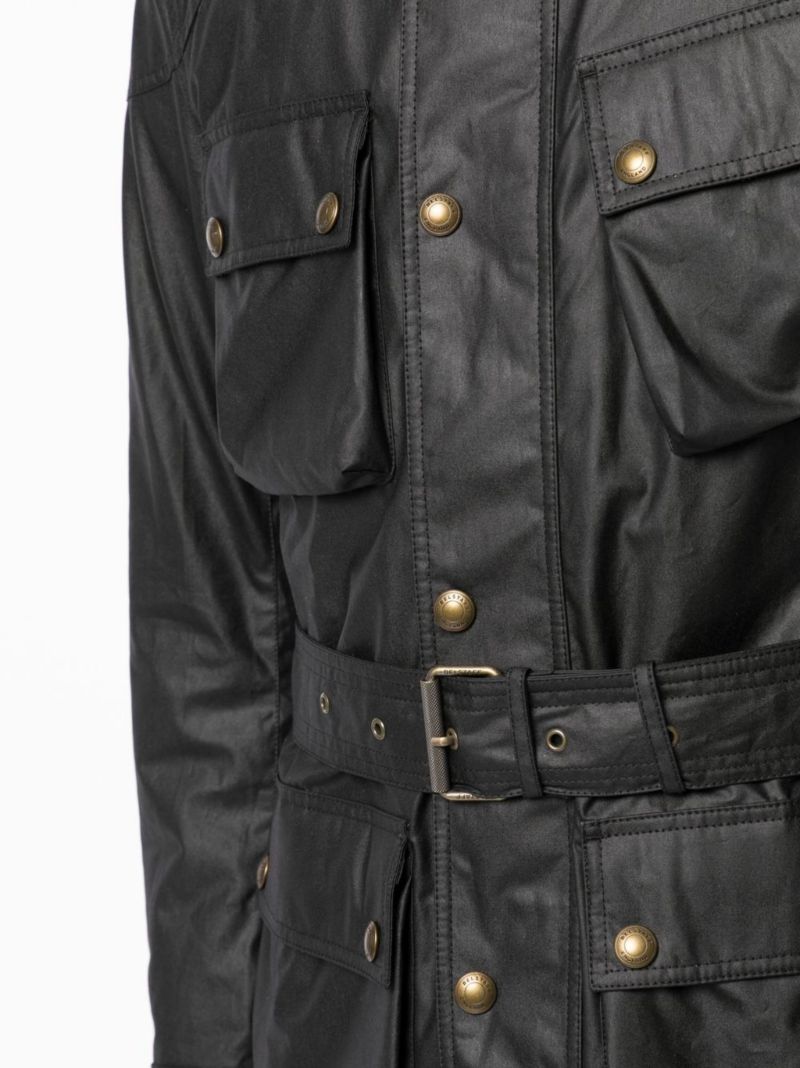 Black Trialmaster Wax Cotton Jacket
