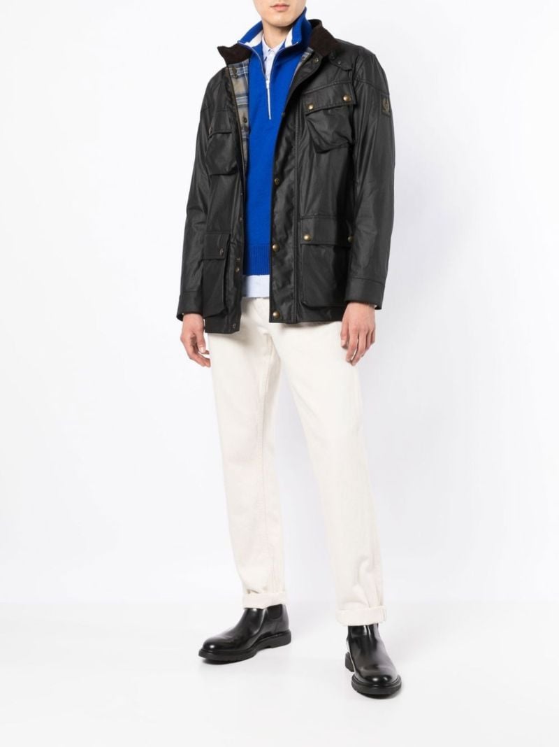 Black Trialmaster Wax Cotton Jacket