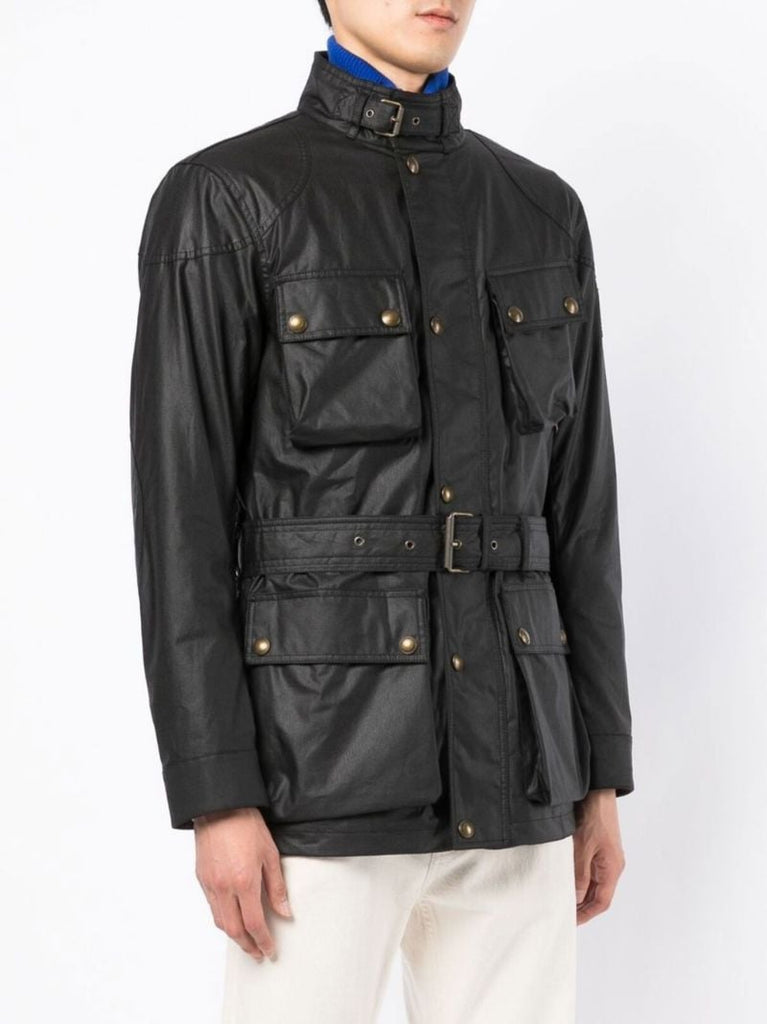Black Trialmaster Wax Cotton Jacket