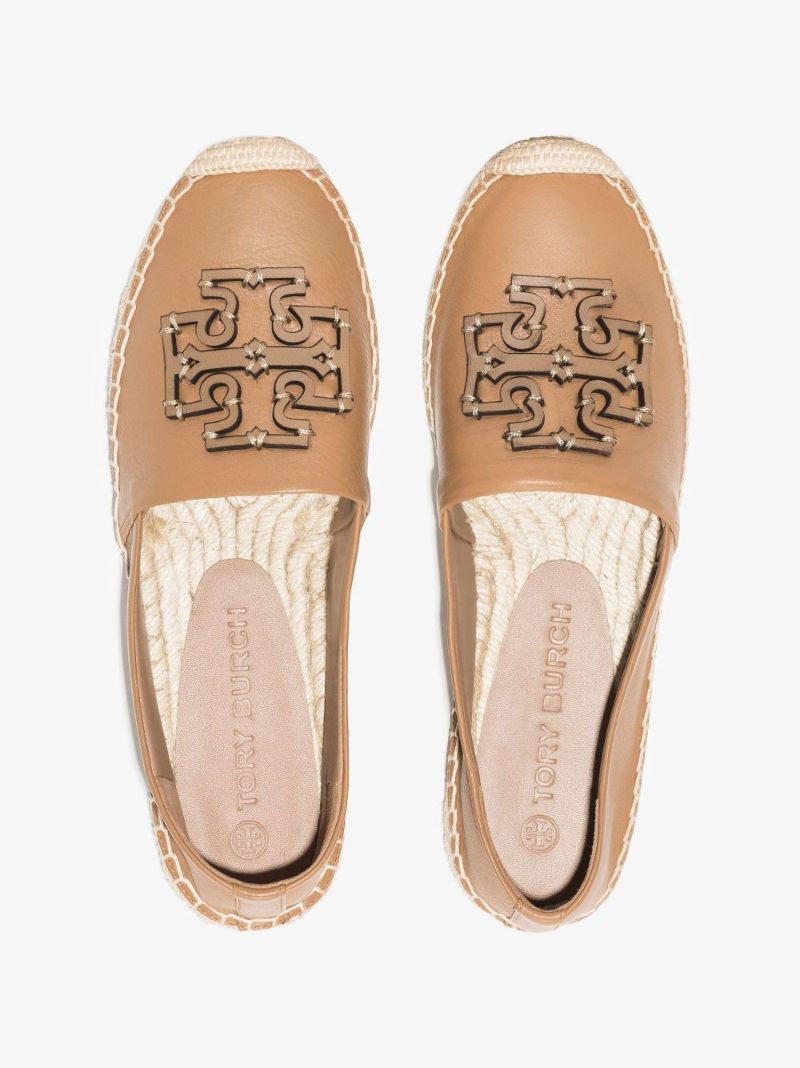 Neutral Ines Leather Espadrilles