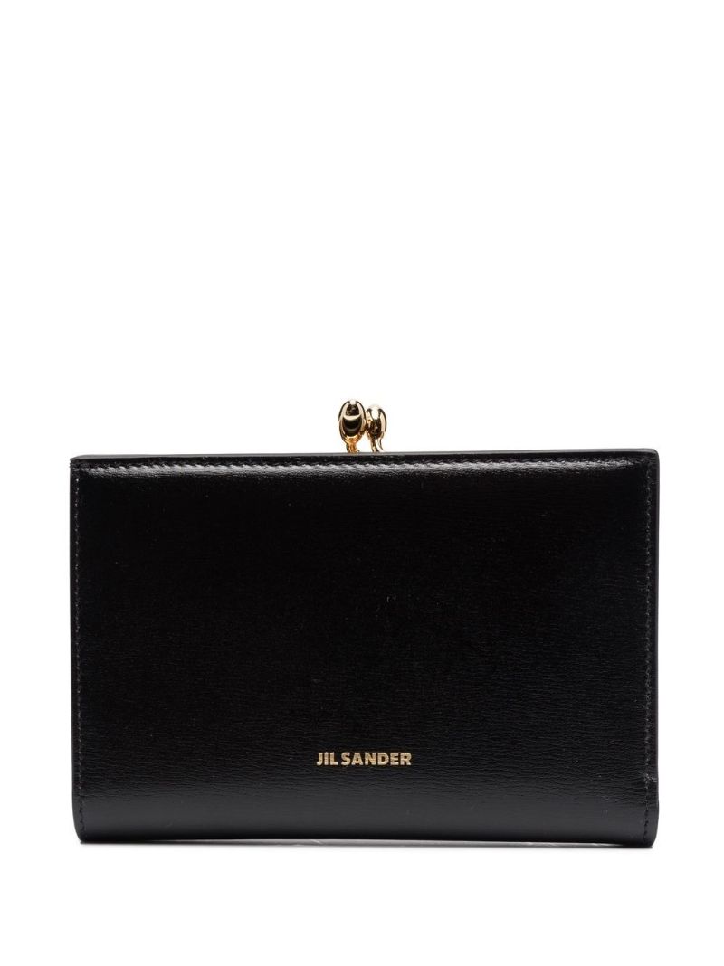 Black Goji Logo Clasp Wallet
