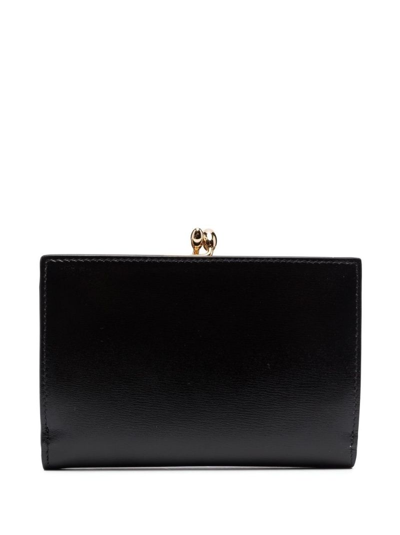 Black Goji Logo Clasp Wallet