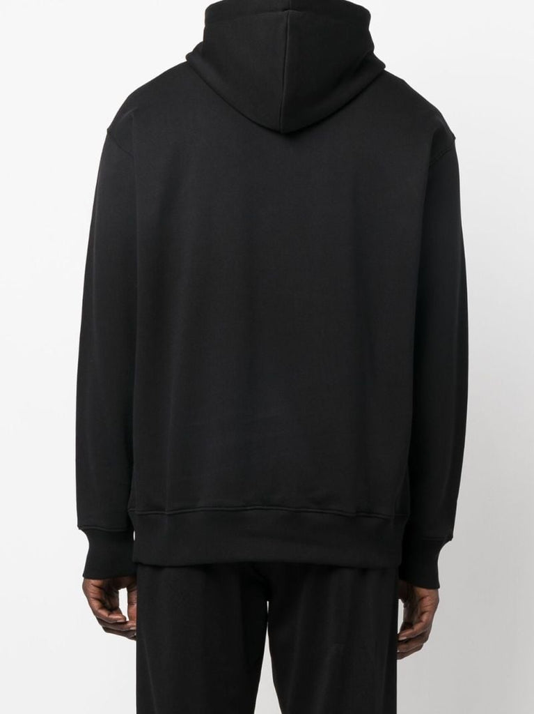 Black Logo Organic Cotton Hoodie