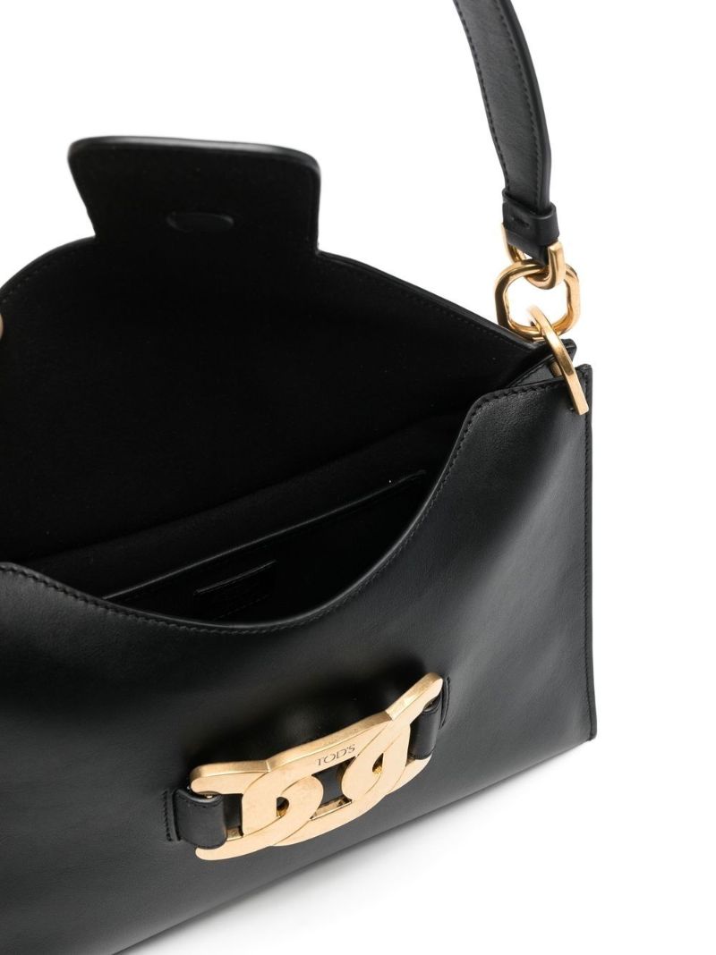 Black Kate Leather Shoulder Bag
