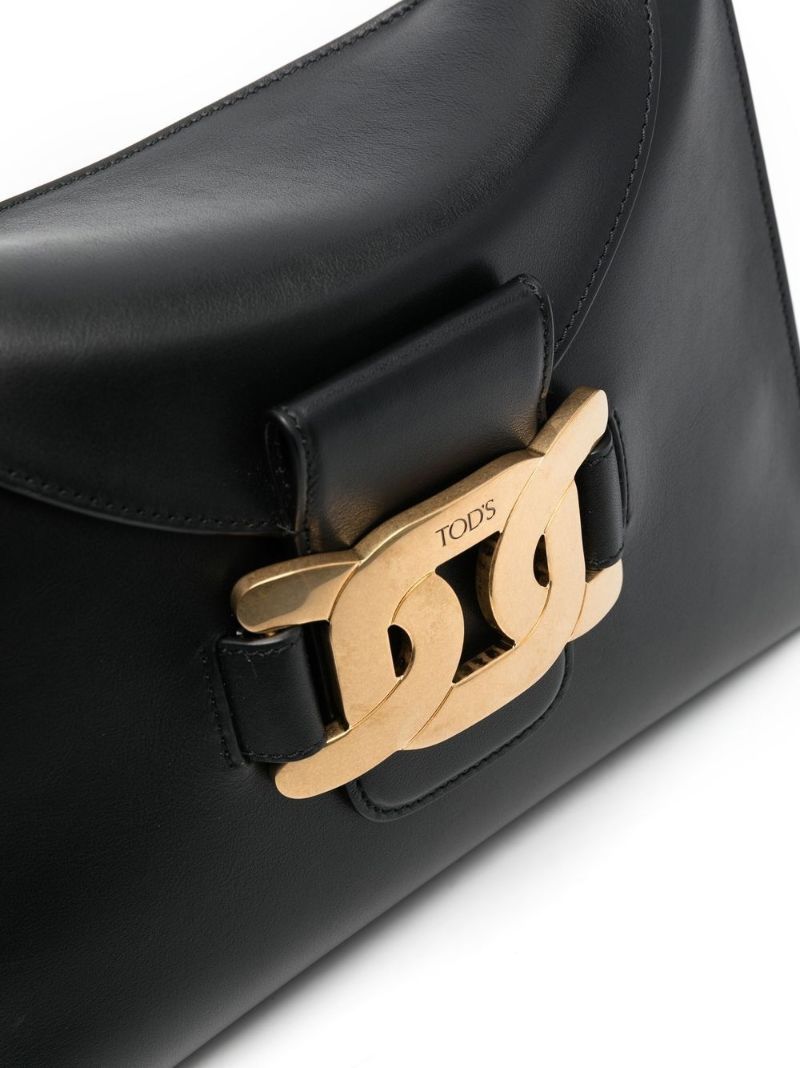 Black Kate Leather Shoulder Bag