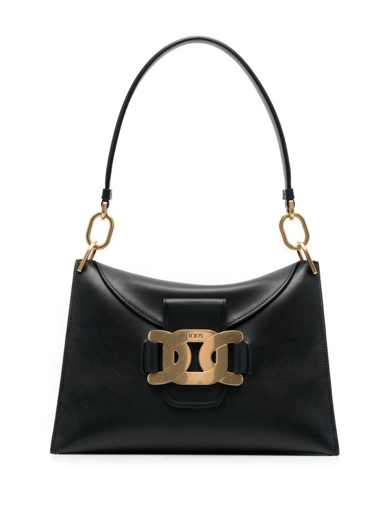 Black Kate Leather Shoulder Bag