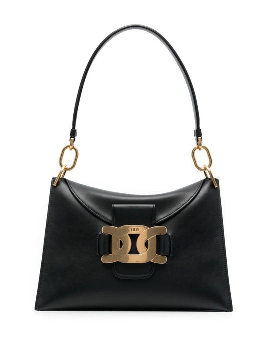 Black Kate Leather Shoulder Bag