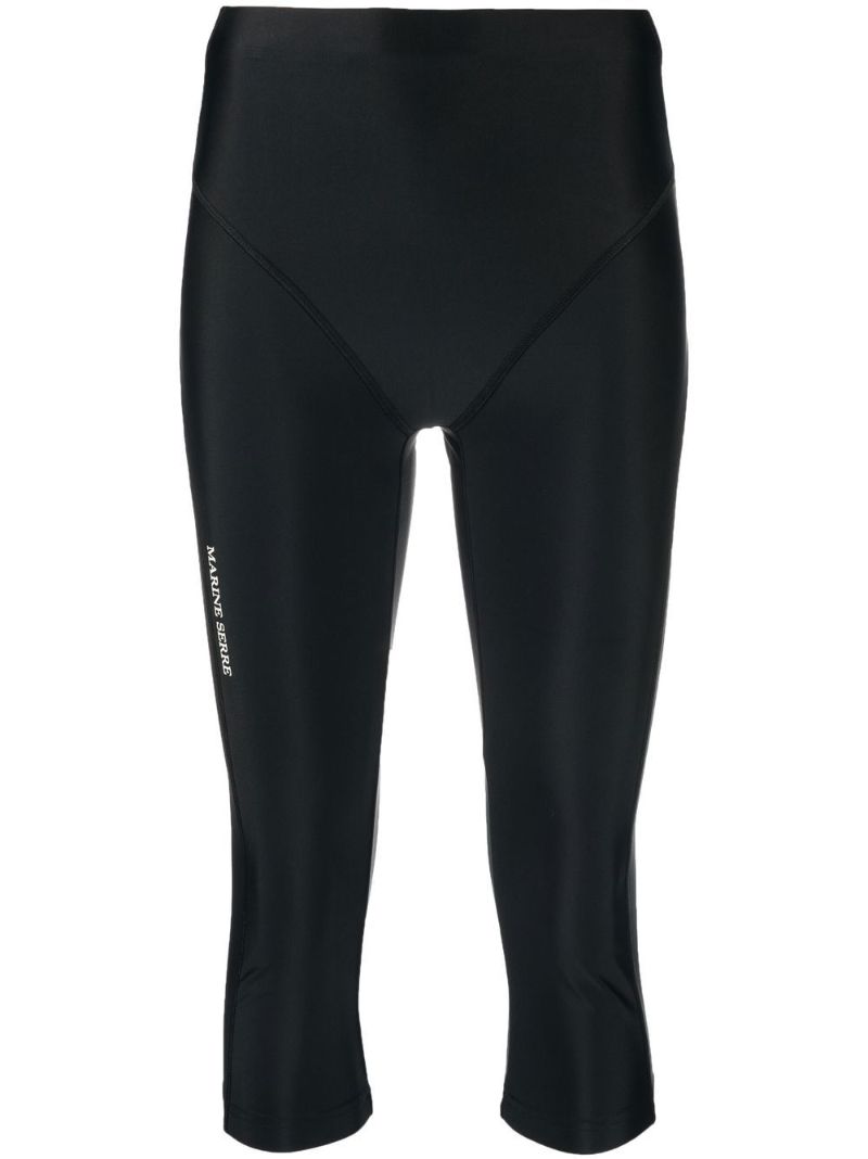 Black Reflective Print Training Shorts