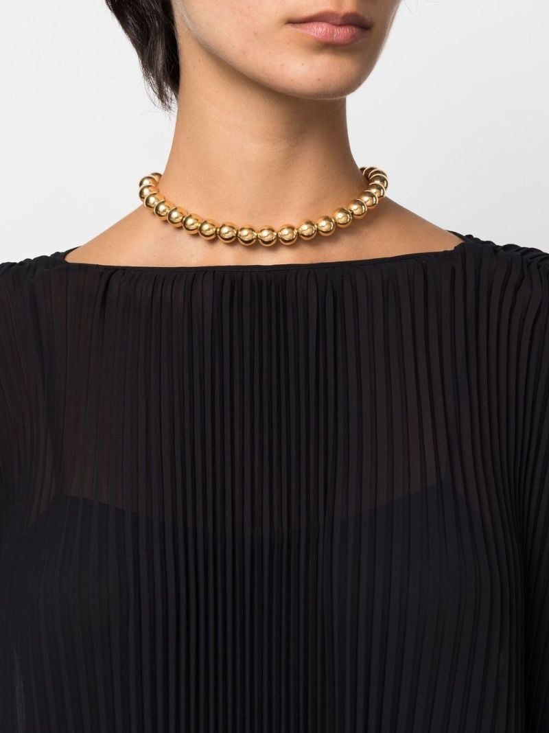 Gold-plated Bead Necklace