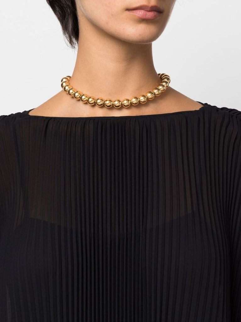 Gold-plated Bead Necklace