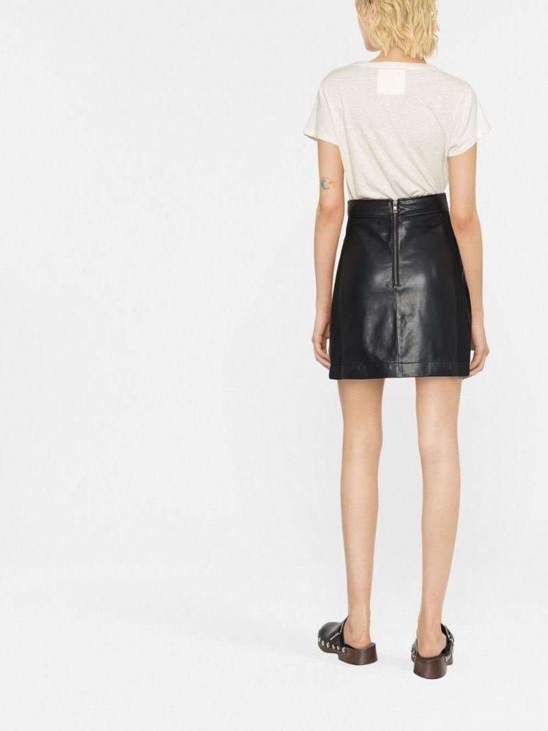 Black Leather Mini Skirt