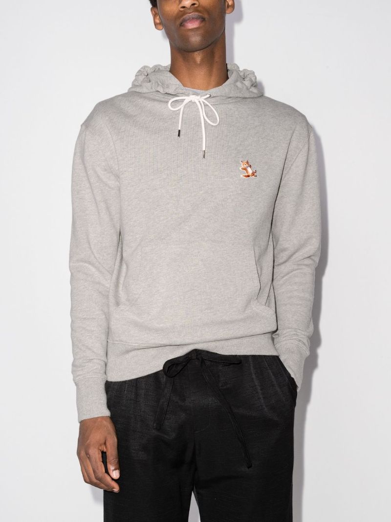 Chillax Fox Patch Cotton Hoodie