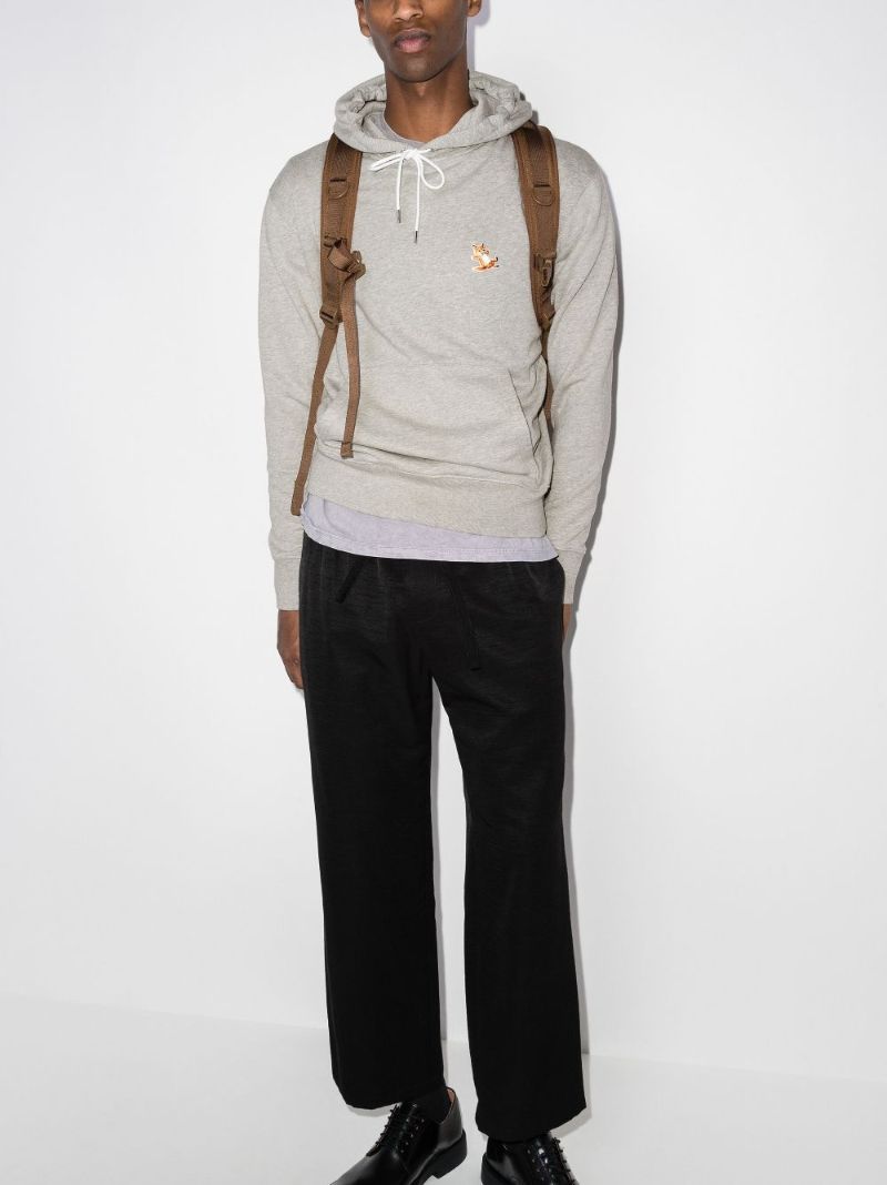 Chillax Fox Patch Cotton Hoodie