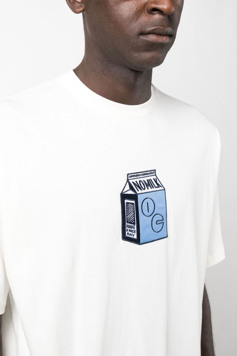 White Milk Patch T-shirt