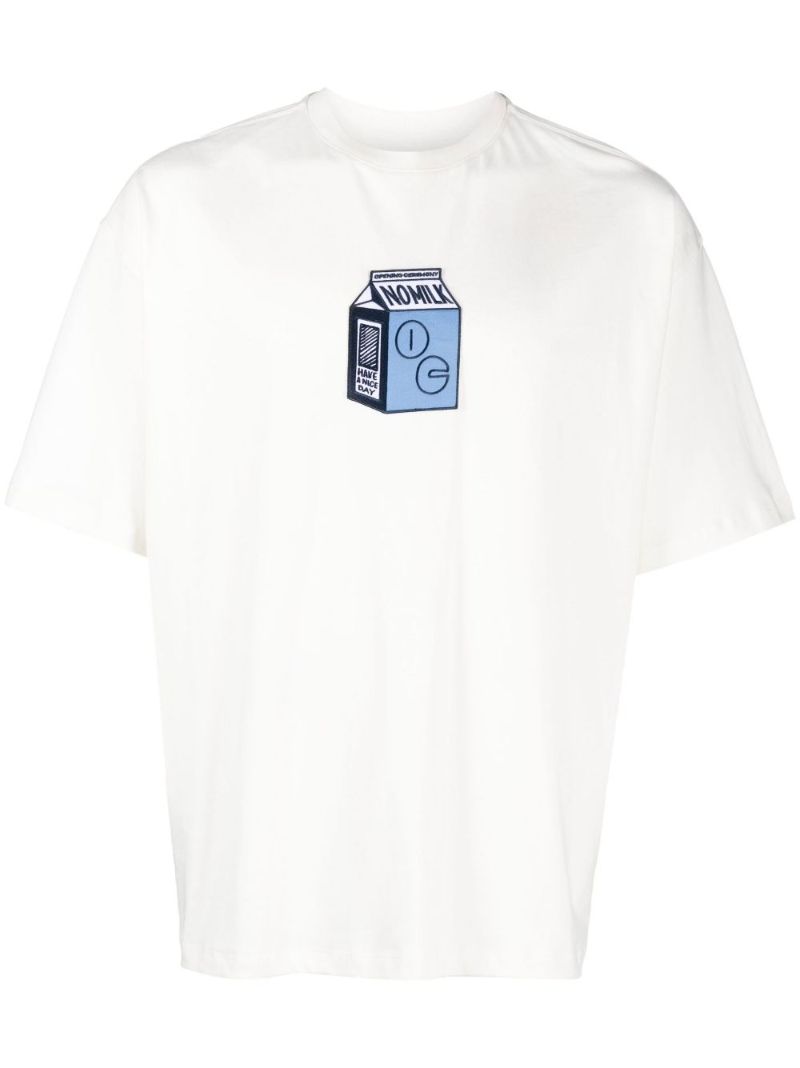 White Milk Patch T-shirt