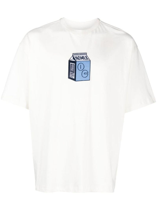 White Milk Patch T-shirt