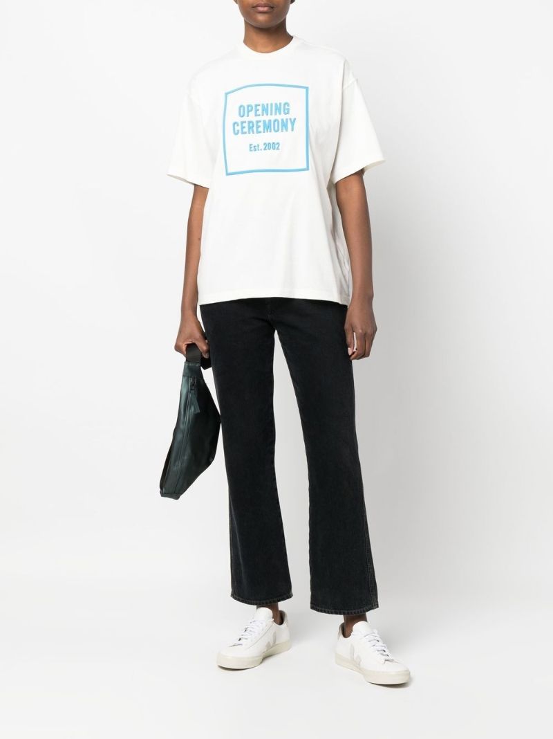 White 3d Box Logo T-shirt