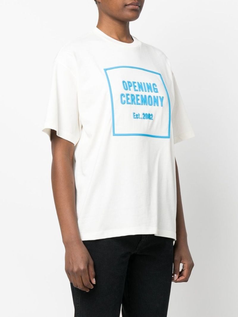 White 3d Box Logo T-shirt