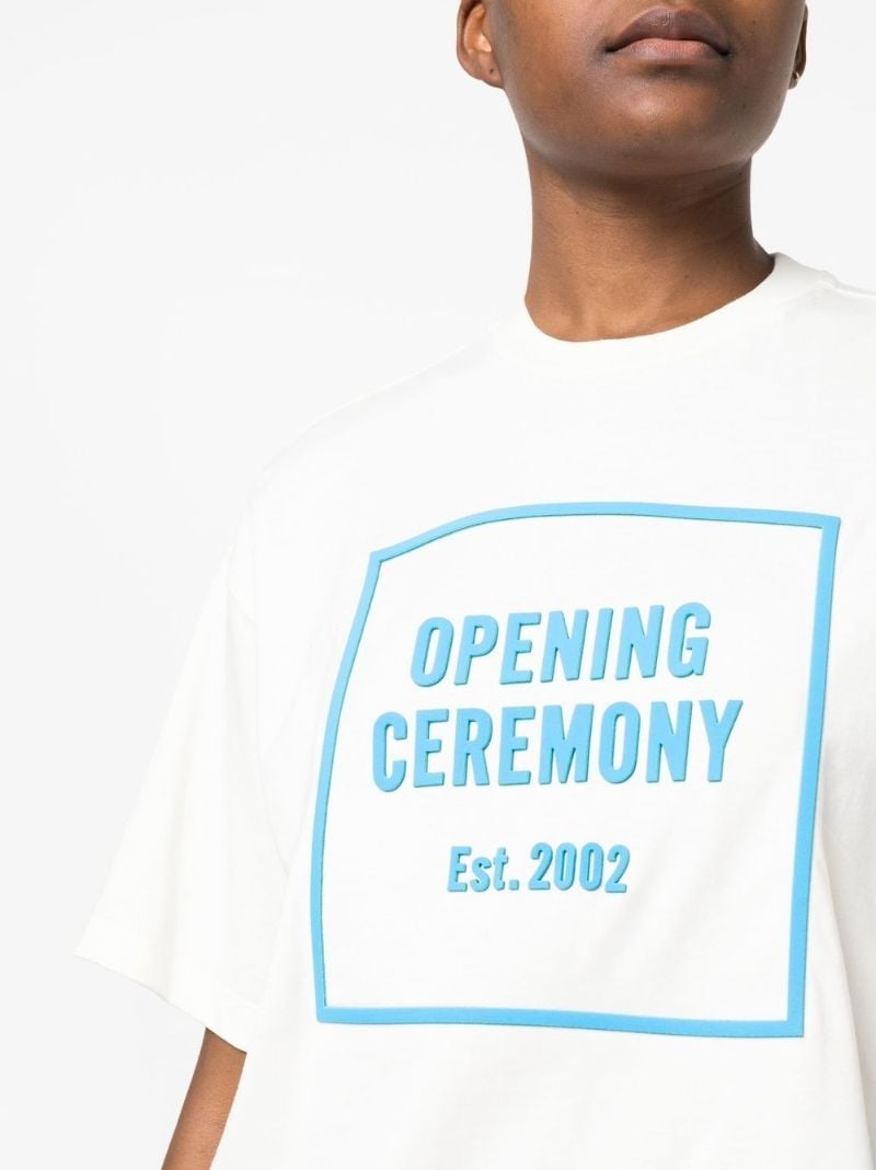 White 3d Box Logo T-shirt