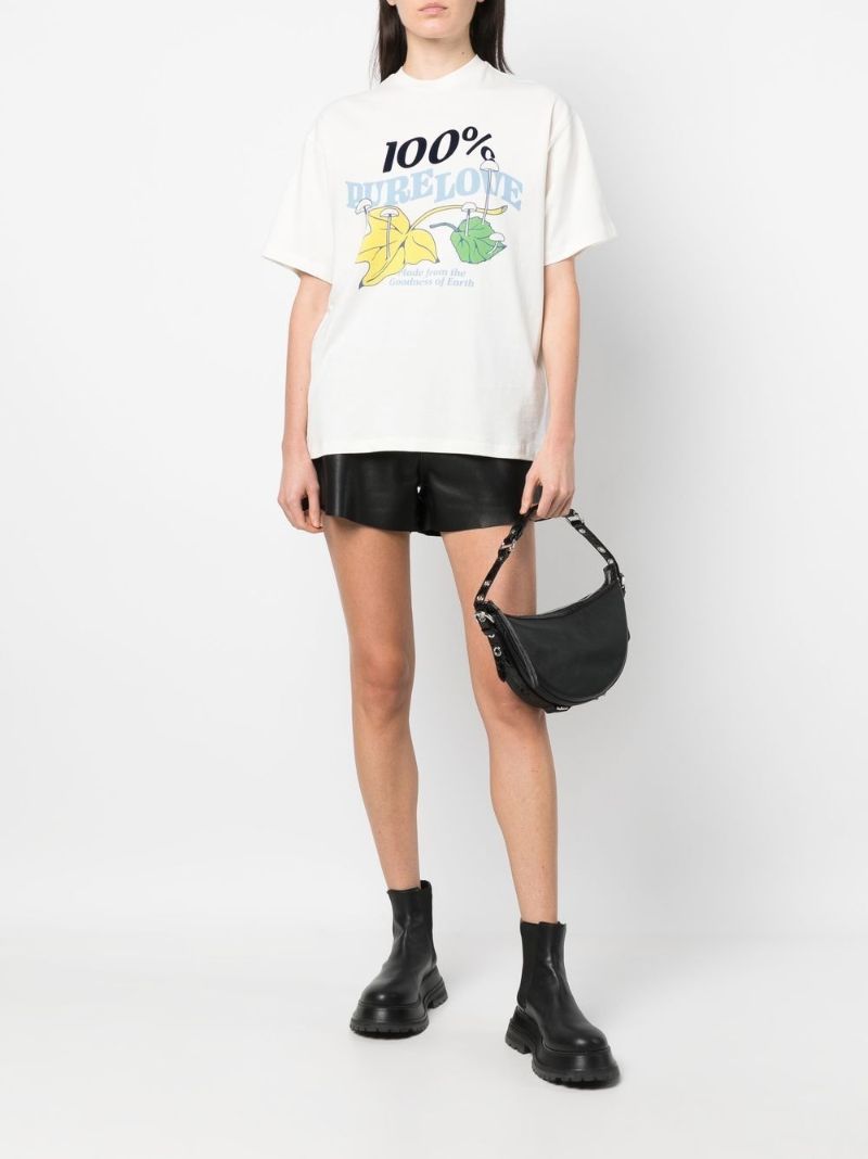White Pure Love Printed T-shirt