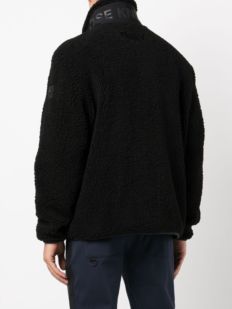 Black Saglek Zip-up Fleece Jacket