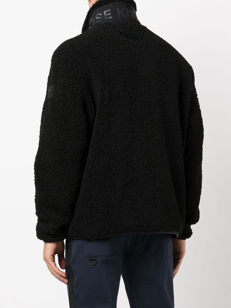 Black Saglek Zip-up Fleece Jacket