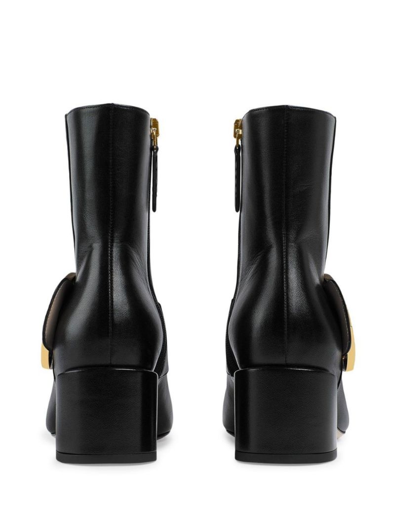 Black Blondie 55 Leather Ankle Boots