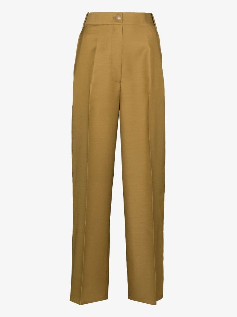 Green the Ian Wide-leg Trousers