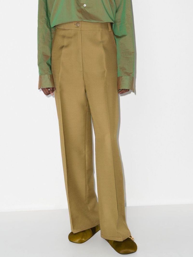 Green the Ian Wide-leg Trousers