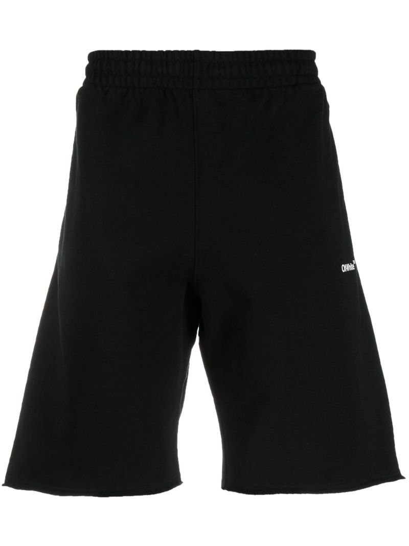 Black Arrows Cotton Track Shorts
