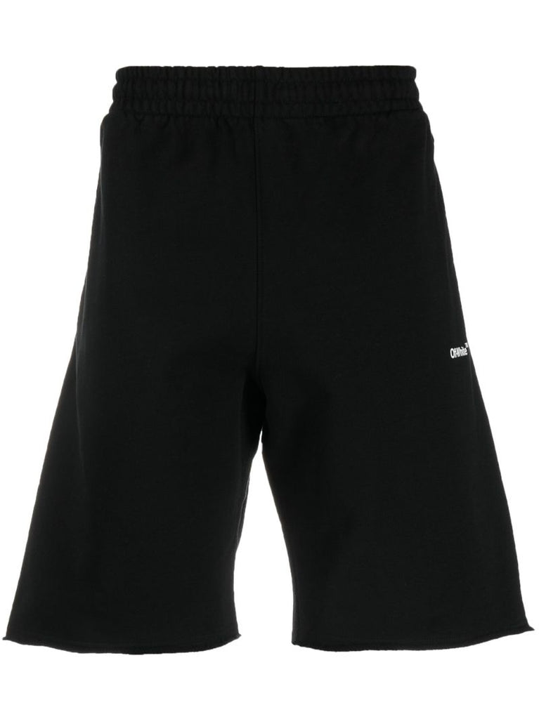 Black Arrows Cotton Track Shorts