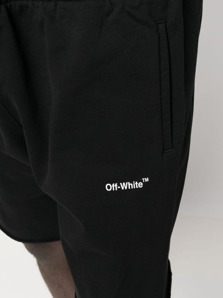Black Arrows Cotton Track Shorts