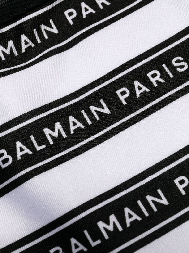 Black Logo Print Bikini