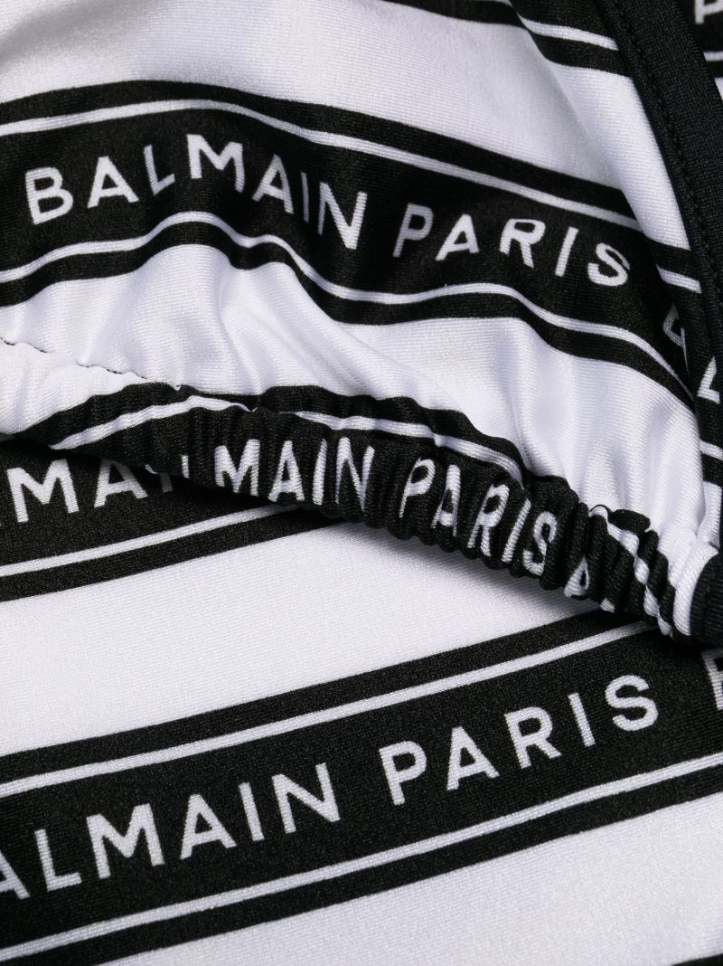 Black Logo Print Bikini
