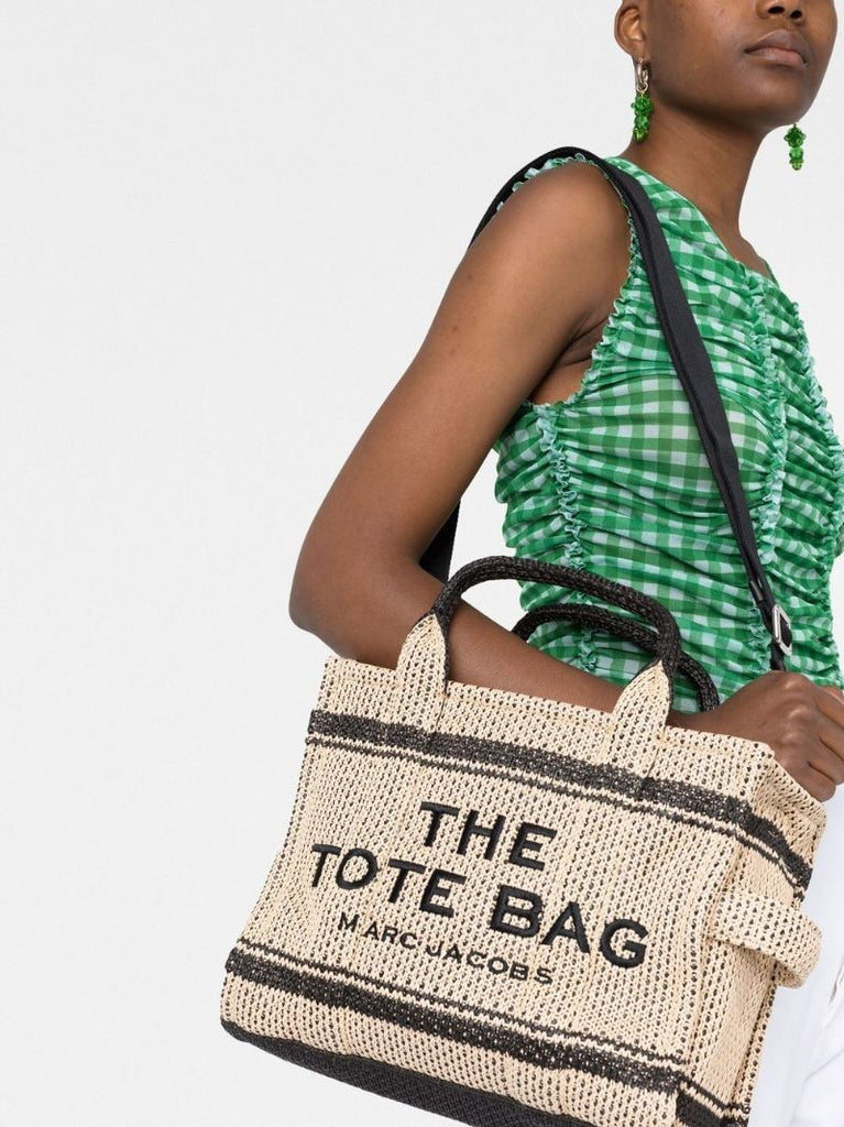 Neutral the Straw Jacquard Tote Bag