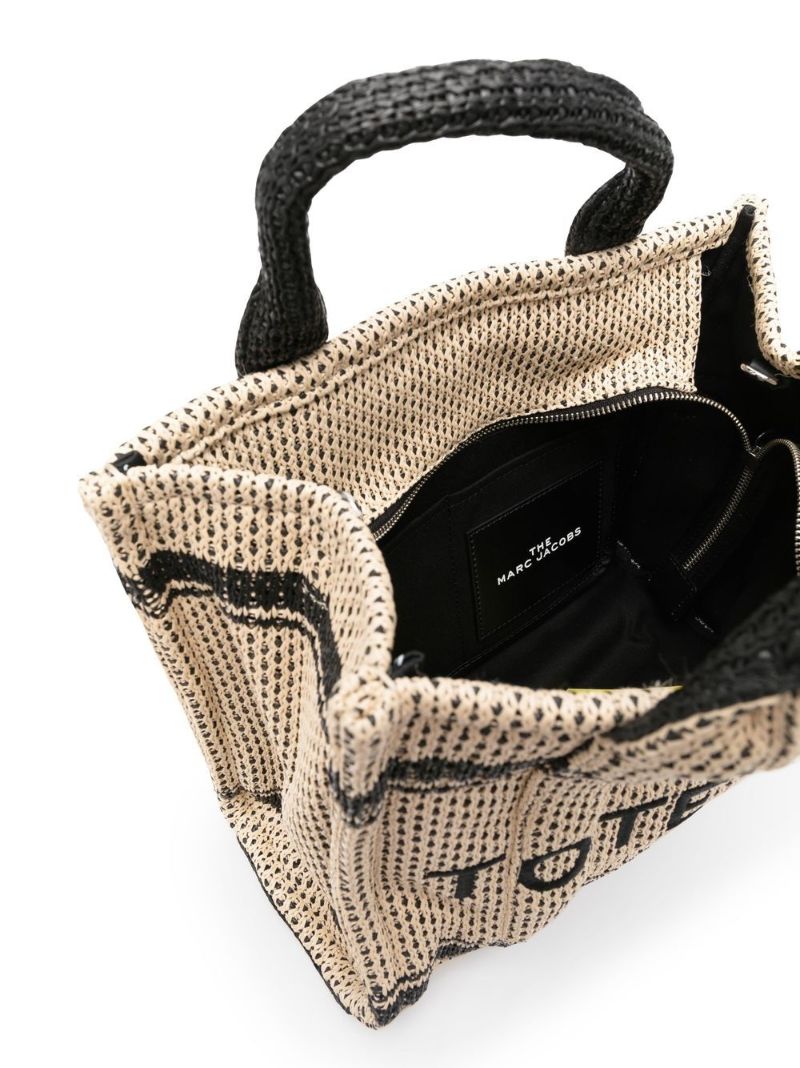Neutral the Straw Jacquard Tote Bag