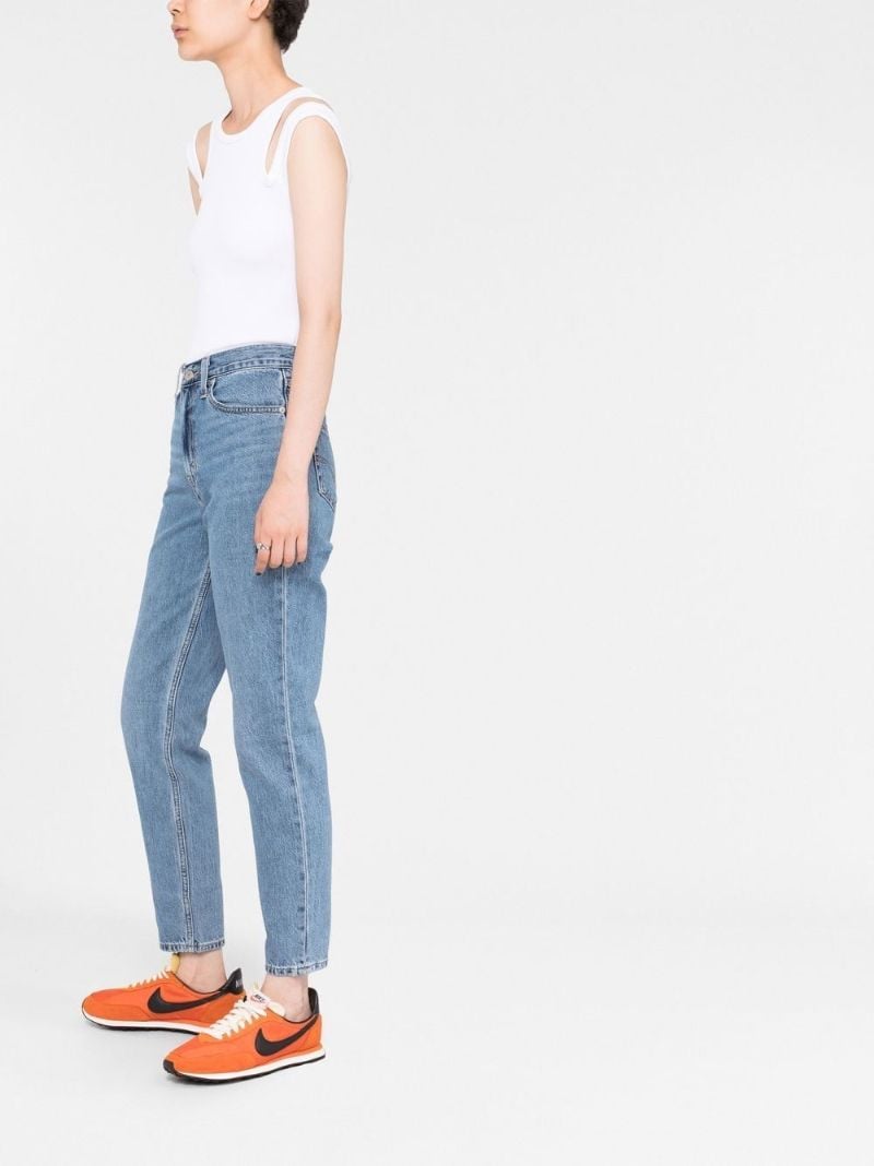 Blue '80s Mom Tapered Jeans