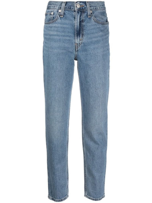 Blue '80s Mom Tapered Jeans