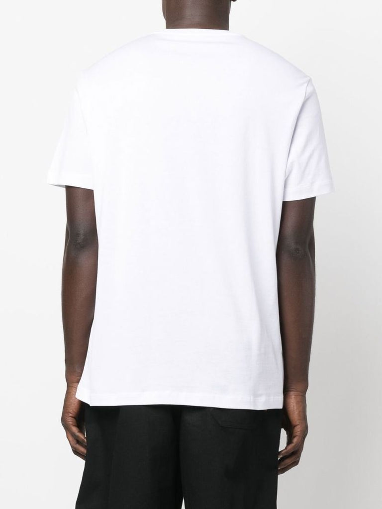 White Graphic Baroque Print T-shirt