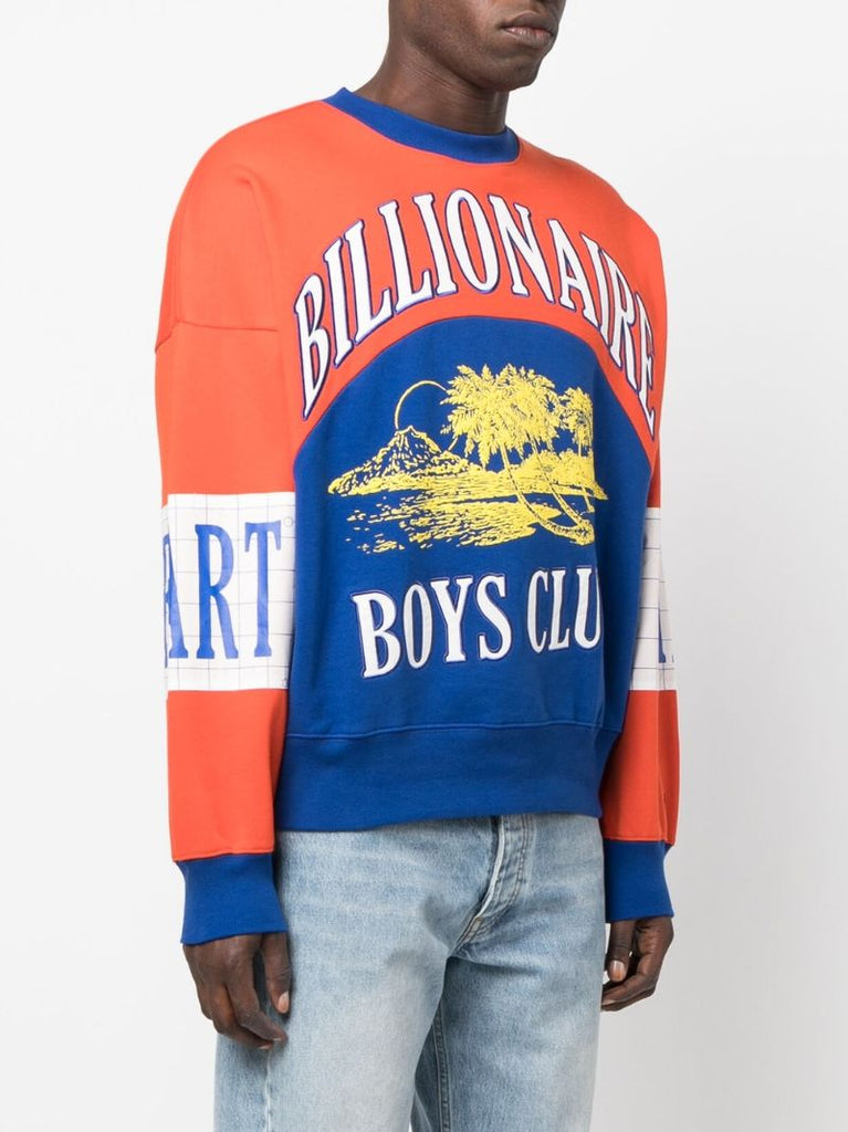 Orange Paradise Logo Cotton Sweatshirt