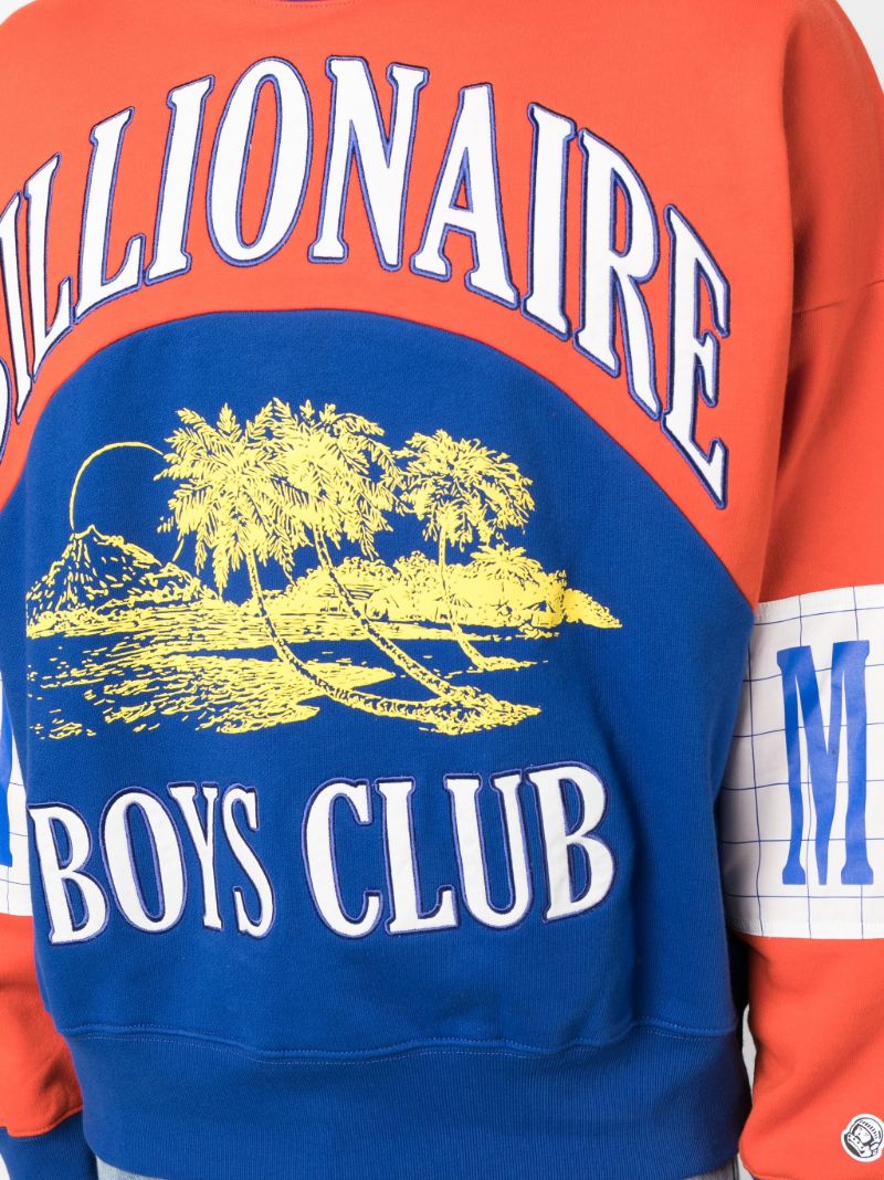 Orange Paradise Logo Cotton Sweatshirt
