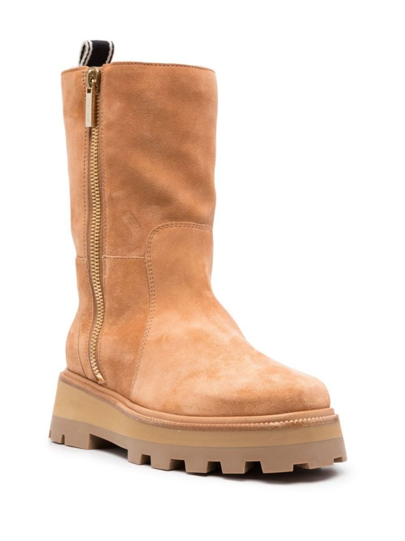 Jimmy Choo Bayu Flt Mid Leg Bt Shearlng