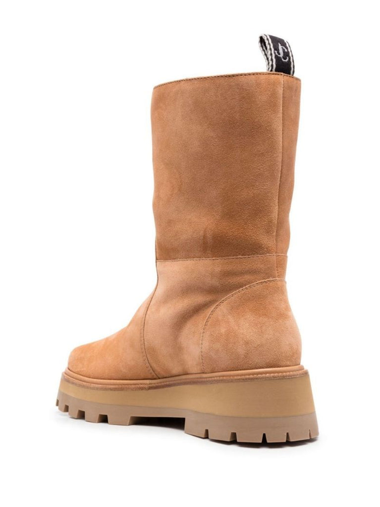 Jimmy Choo Bayu Flt Mid Leg Bt Shearlng