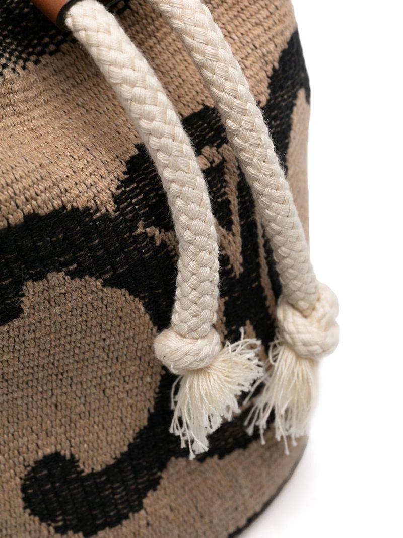 Neutral Teen Drawstring Bucket Bag