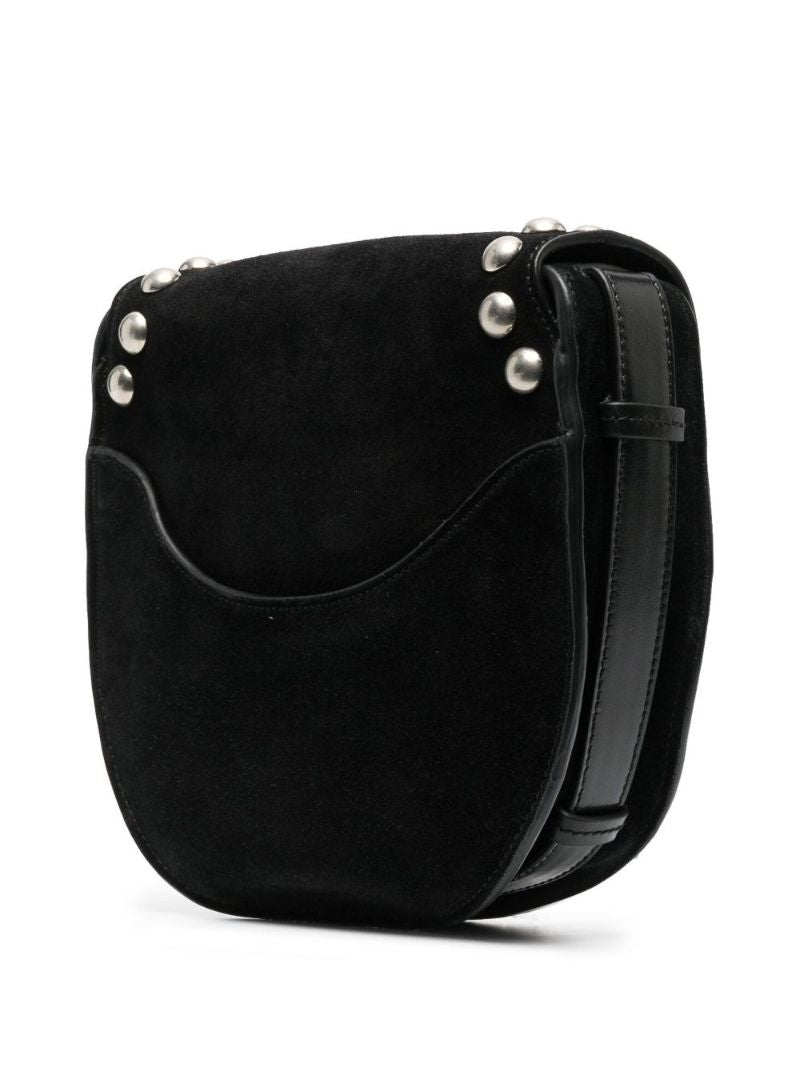 Black Botsy Suede Cross Body Bag