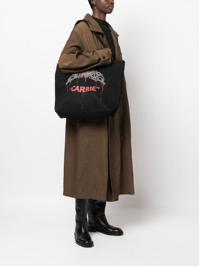 Black Carrie Cotton Tote Ag