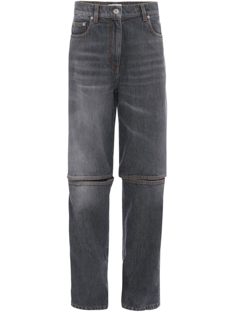 Grey Cut-out Jeans